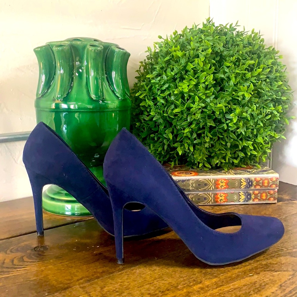 Navy Suede Shoes